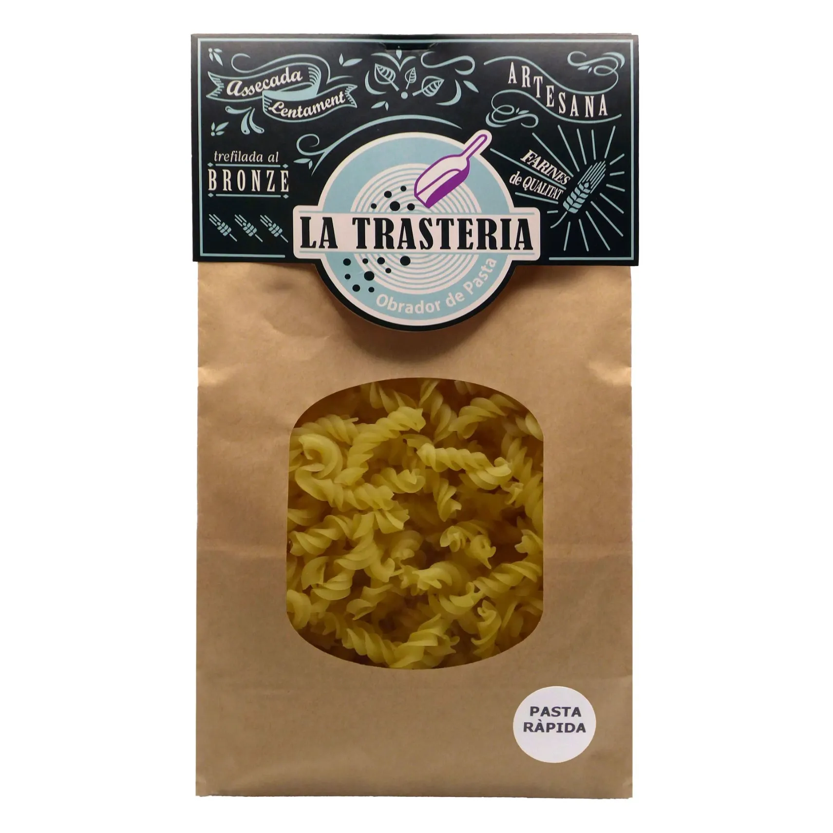 Espirals de pasta ràpida - Paquet de 300g.